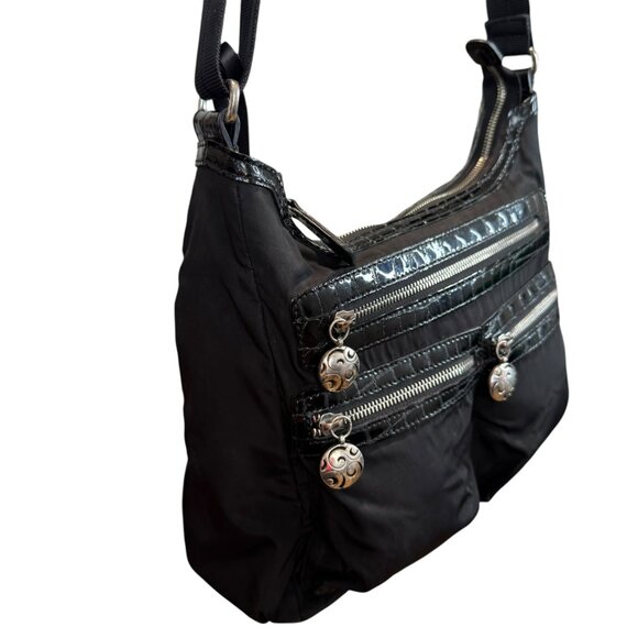 Brighton shoulder Bag.  Adustable. strap  Black - Picture 2 of 7